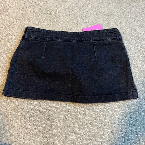 Edikted Asymmetric Denim Wrap Skort.  NWT - Picture 6 of 10